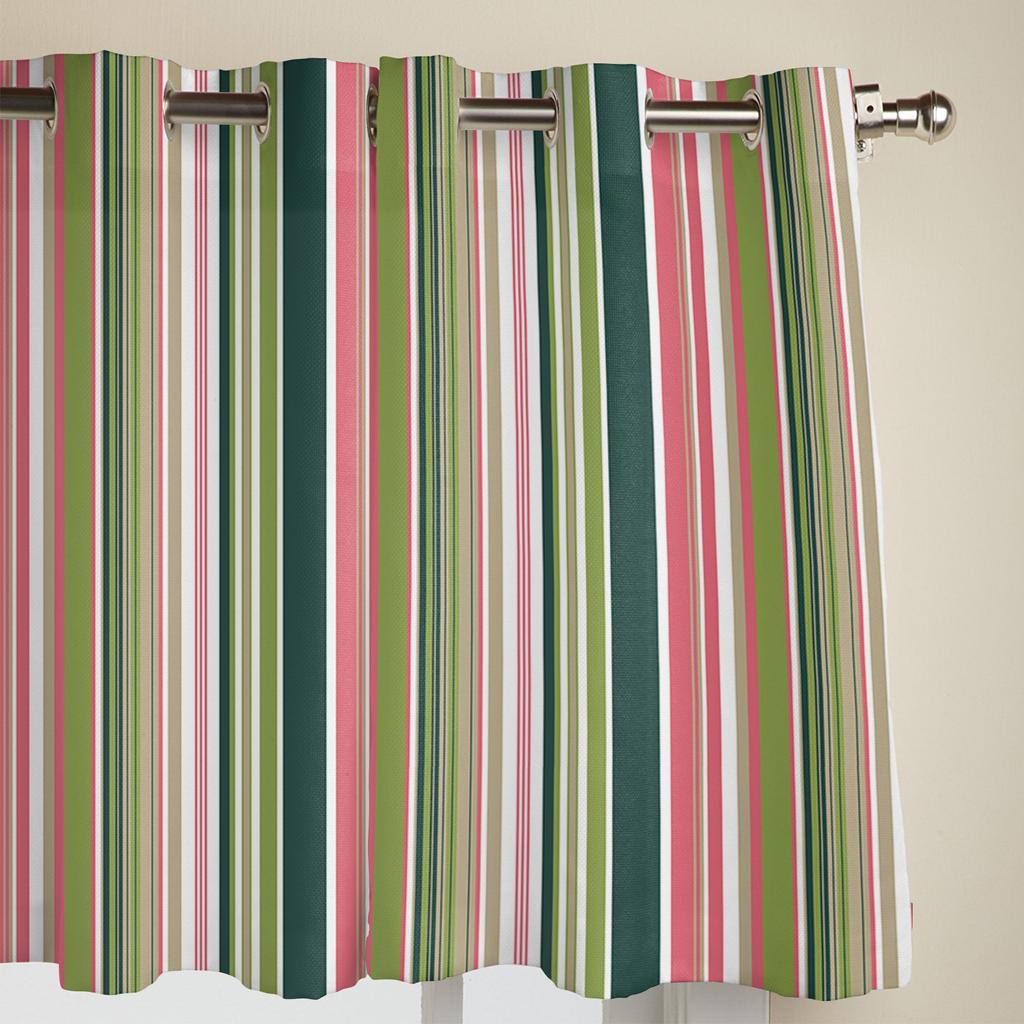 Colorful Striped Texture Modern Window Curtains for Living Room Bedroom Curtain Kitchen Treatment Blinds Drapes