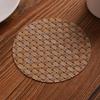 1 ks PVC tkané tácky pod pohárky, izolační podložka pod restaurační kelímek, vodní tepelná izolace, protiskluzová podložka na stůl