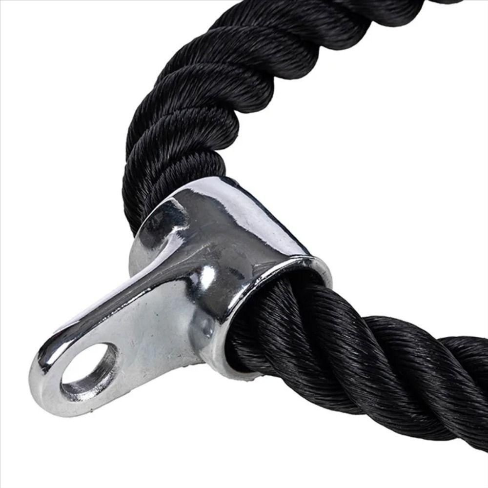 Portable Triceps Pull Down Rope Heavy Duty Stable Fitness Attachment Cable Muscle Training Multi-Use Biceps Rope