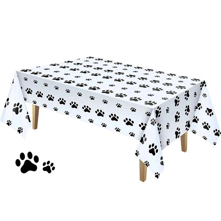 Black Puppy Paw Birthday Party Decor Cat Paw Party Supplies Tableware Cup Plates Balloons For Kids Favors Gifts Baby Shower