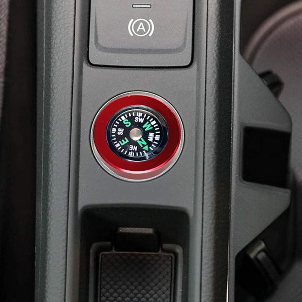 Aluminum Compass Button Car Cigarette Lighter Plug Cover Fits Most Automotive Vehicles Boats with Standard 12V