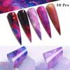 3D Night Sky Galaxy 1.57*7.87inch Nail Art Sticker Ultra-thin Self-Adhesive Slider Summer Nail Art Decoration Manicure Accesorie