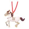 Pony Vánoční ozdoba Kamínková Zvěrokruh Kůň Přívěsek pro Dekoraci Stromku Třpytivý Sváteční Přívěsek Kůň pro Štěstí Tématická Dekorace