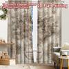2pcs, 2D FLAT PRINTING Curtains (Without Rod) MarauderMap Christmas Festival Creative Curtains Machine Washable Fabric Curtains
