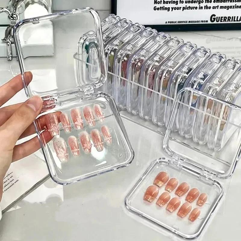 50/20/10PCS Press-On Nail Storage Acrylic Boxes Clear Nail Boxes Jewelry Storage Tool & Accessories