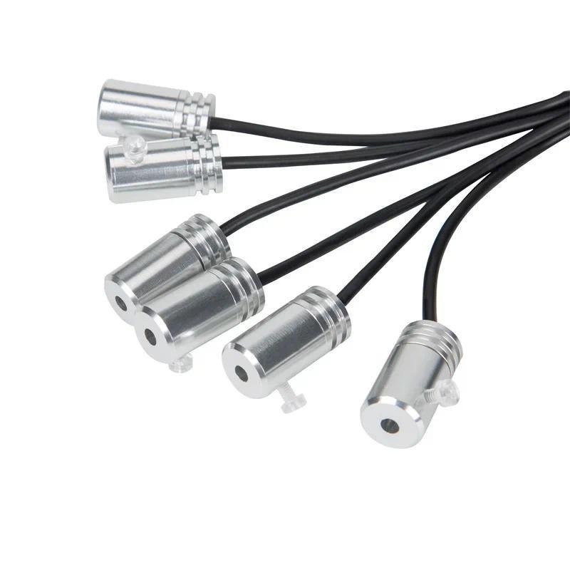 Universal Car LED Opitcal Fiber Ambient Lighting Kit Auto 8 Meters Optical Fiber String Atmosphere Lamps