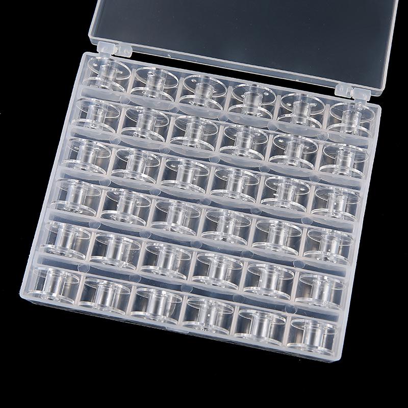 10-Grid/16-Grid/25-Grid/36-Grid/60-Grid Plastic Bobbin Storage Box for Sewing Machine Threads