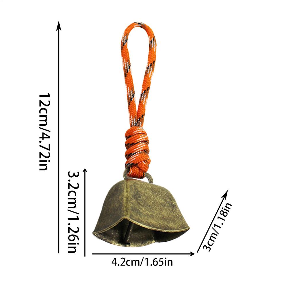 Goat Bells For Collars Vintage Clear Sound Grazing Copper Cow Bells With Lanyard Weatherproof Metal Ornament For Outdoor Camping