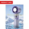 L8RE USB Rechargeable Portable Fan Quiet Handheld Mini Fan 100 Speed Setting Cooling Fan for Travel Office Home Birthday Gift