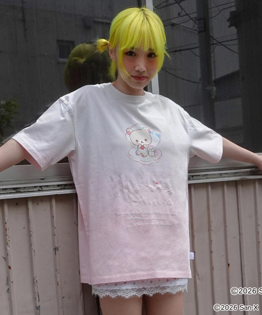 YOUHEE [Korilakkuma] Dyeing T-Shirts Pink