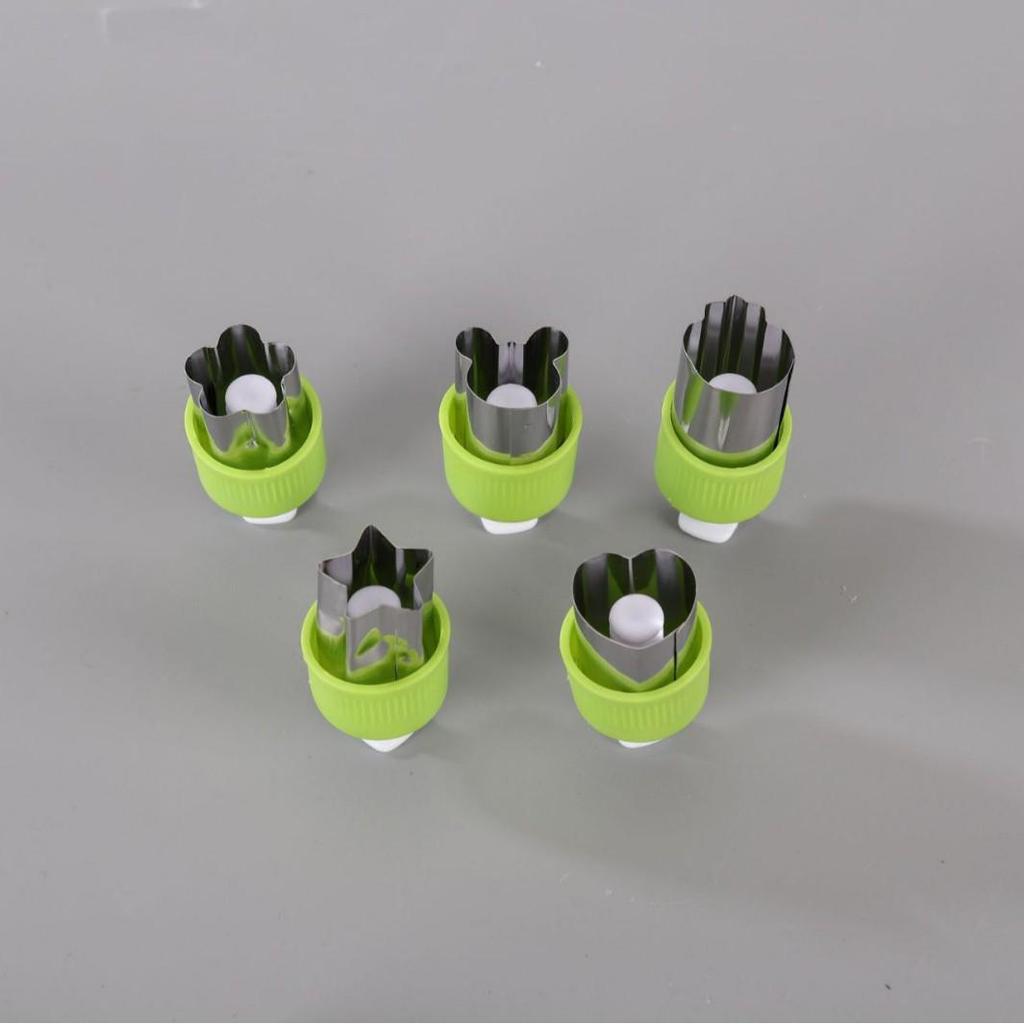 Stainless Steel Flower & Butterfly Fruit, Vegetable, and Cookie Cutter Mold Set