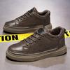 Fashion Winter Shoes for Men 2024 Leather Warm Thick Sole Shoes Wear-Resistant Outdoor Sports Mens Casual Shoes Zapatillas Hombr
