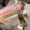 Wool Winter Plaid Atmosphere Thickened Warm Versatile Windproof Scarf Scarf Sweet Student Girl