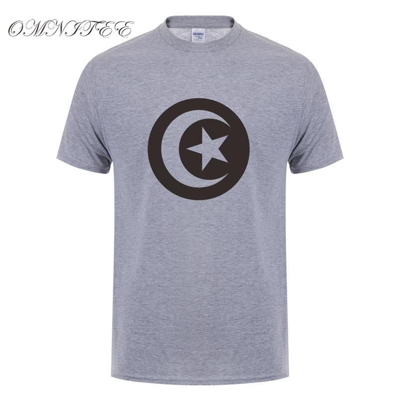 Omnitee New Fashion Tunisia Flag T Shirts Unisex Summer Style Short Sleeve Cotton Oneck Fashion Tunisian Tshirts Tops Oz011
