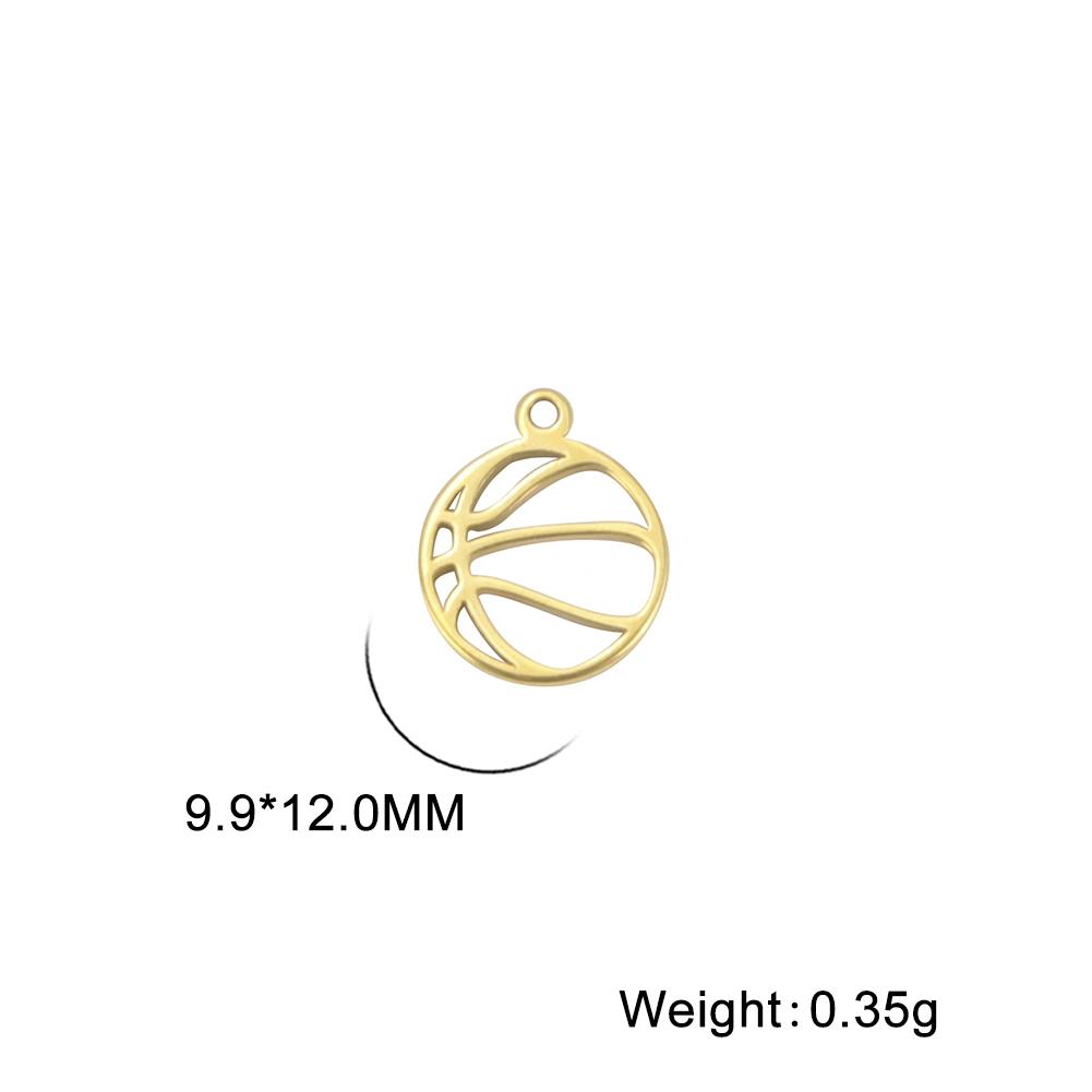 Teamer 10pcs Charms for Jewelry Making DIY Jewelry Accessories Stainless Steel Heart Ball Pendant for Bracelet Necklace Earrings