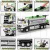 Diecast Tanker Truck Toys, Friction Powered Haze Removal Truck with Lights and Sounds, 1:40 Scale Sprinkler Truck Vehicle Kids Toy