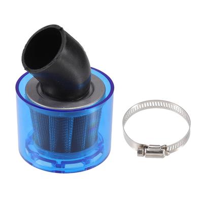 A ABSOPRO Hava Filtresi 35mm/1.38" Kavisli Motosiklet Filtresi Çoğu Motosiklet ATV Moped Dirt Bike Yarış Bisikleti için Mavi
