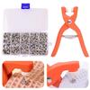 Metal Snaps Buttons with Fastener Pliers Press Tool Kit Ergonomic Design