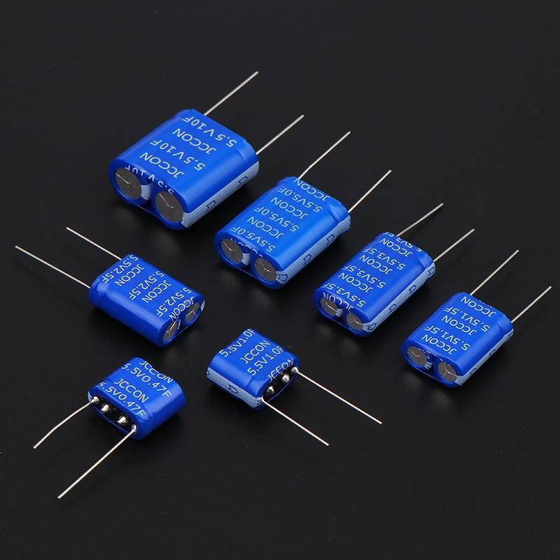 1PC Metal Super Capacitor Farad Combination Double Layer For Drone Car Recorder 5.5V 0.47F 1F 1.5F 2.5F 3.5F 5.0F 10F Capacitor