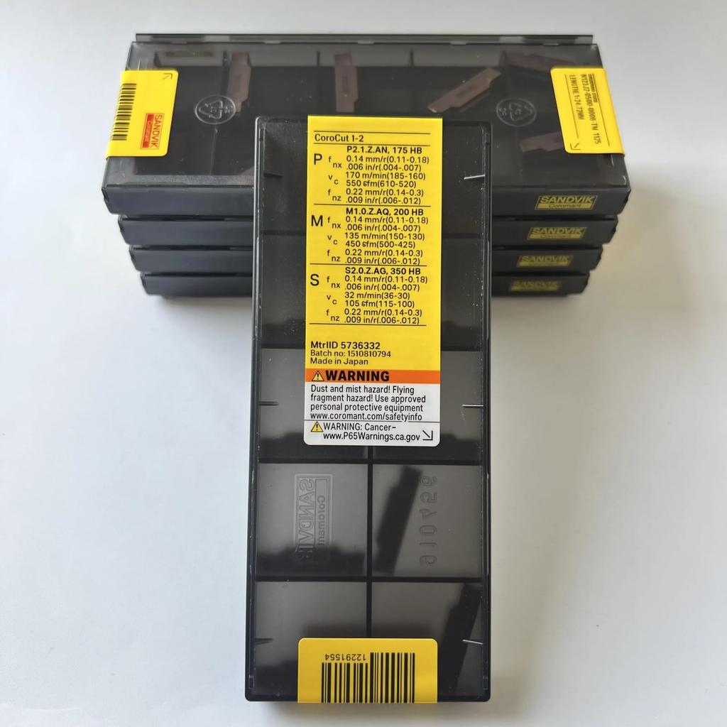 Original Sandvik / N123J2-0500-0008-TM 1125 /CNC CARBIDE tool blade 10 Pcs