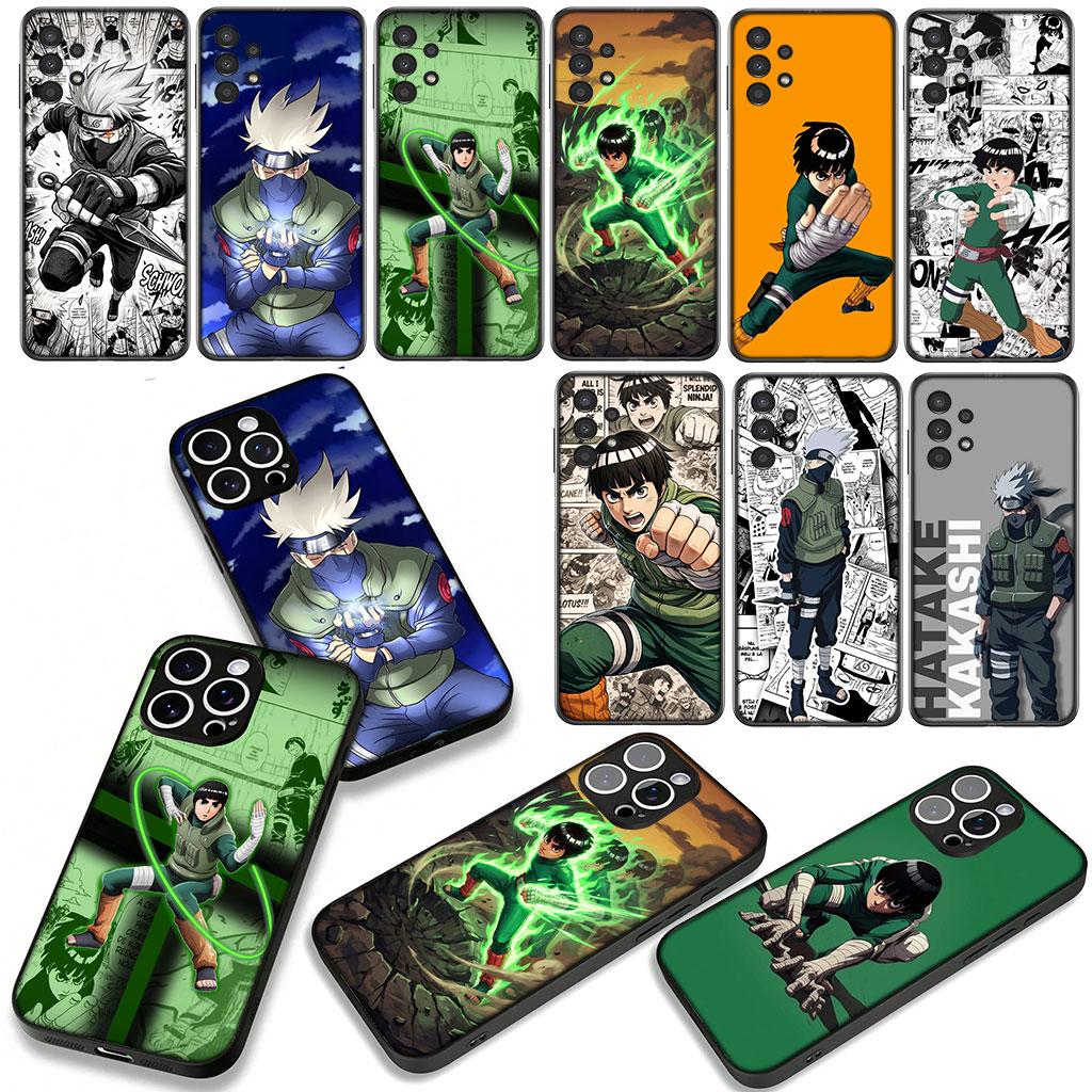 Cartoon Narutos Rock Lee Kakashi Case for Samsung Galaxy A25 A37 A57 A12 A14 A31 A41 A50 A51 A70 A71 A72 A21S M15 Note 20 9 8 10