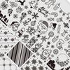 Highly Definition Reindeer Christmas Tree Stencil Rustproof Stainless Steel Manicure Tool