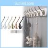 Durable Zinc Alloy Coat Hanger With Drill Holes For Bathroom Closet Organization