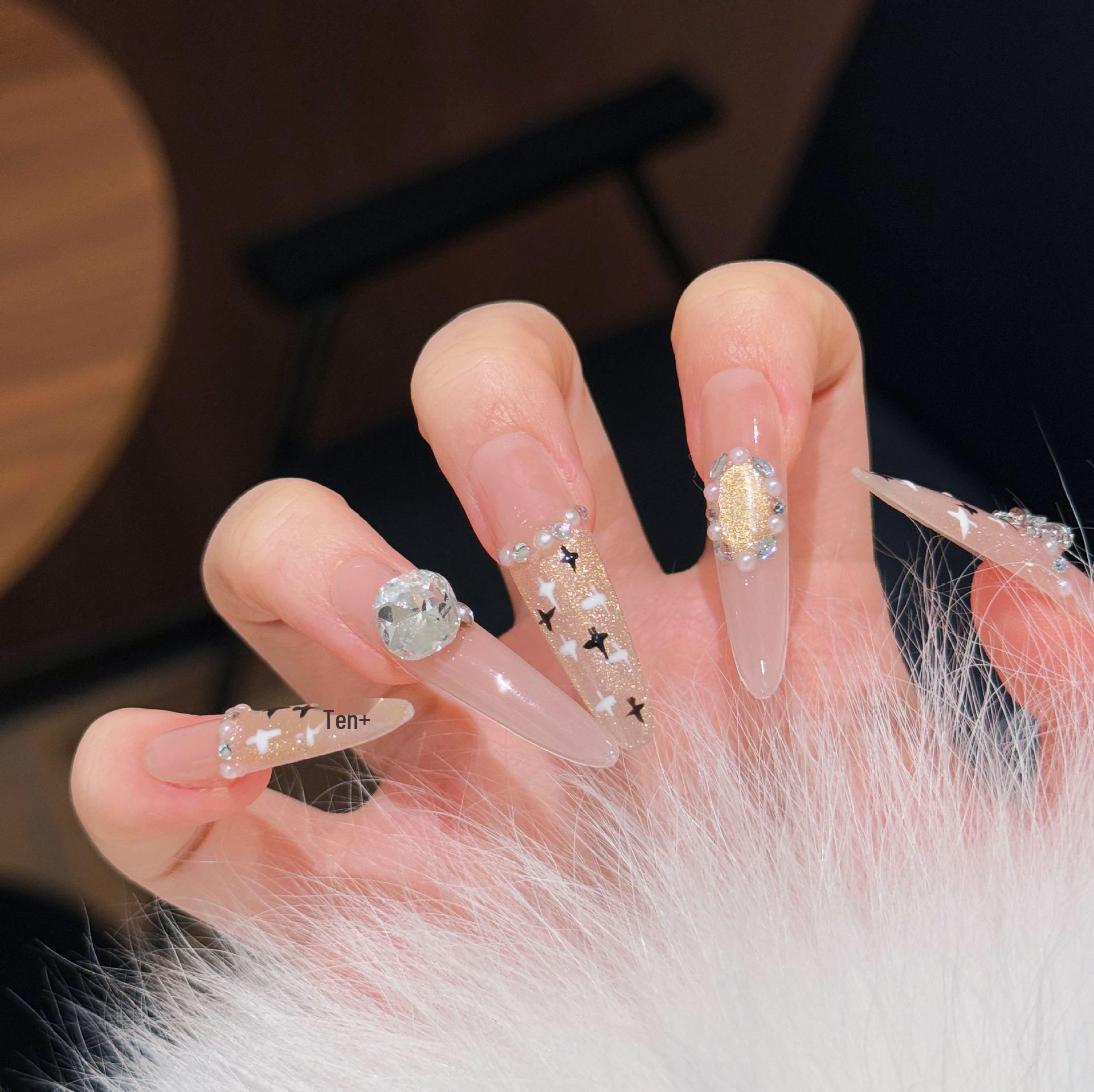 

Autumn/Winter Handmade Pure Coco Style Long False Nails - Dachshund 4.0 Edition