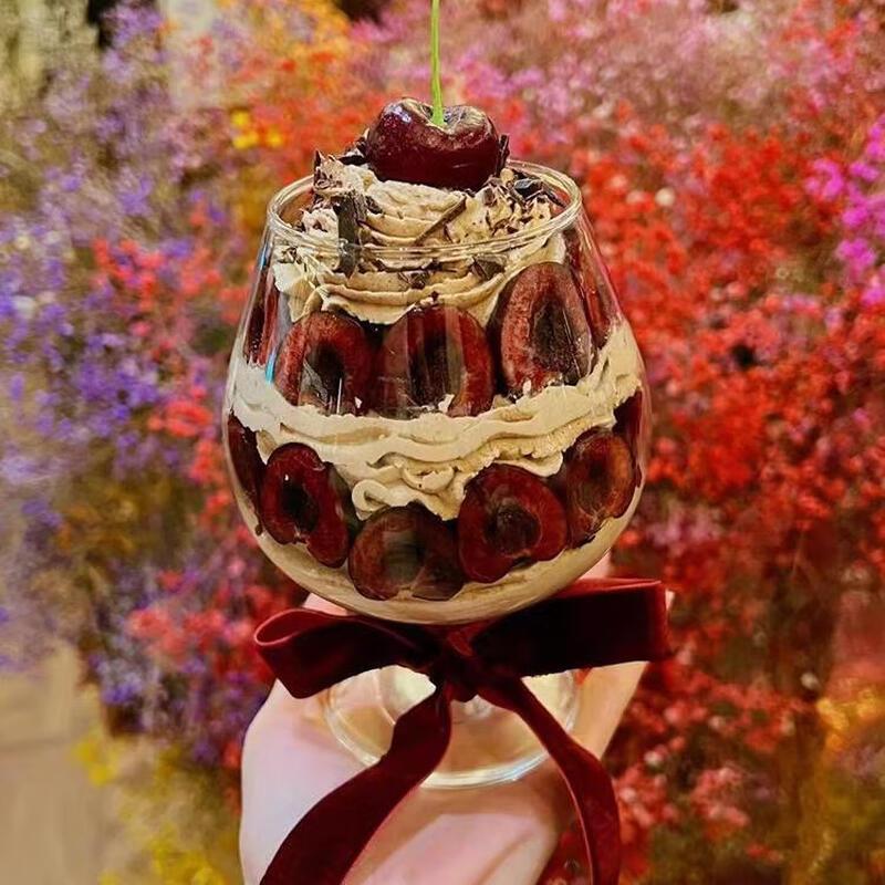 Shangqi Cherry Niedrigfuß-Glaswarenset