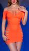 ODAYA Orange Short Dress - Chilirose - Outfits and Dresses