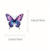 50pcs Purple Butterfly Stickers Reusable Self-Adhesive Decals Water Bottles Skateboards Scrapbooking Stickers Journal Decoration