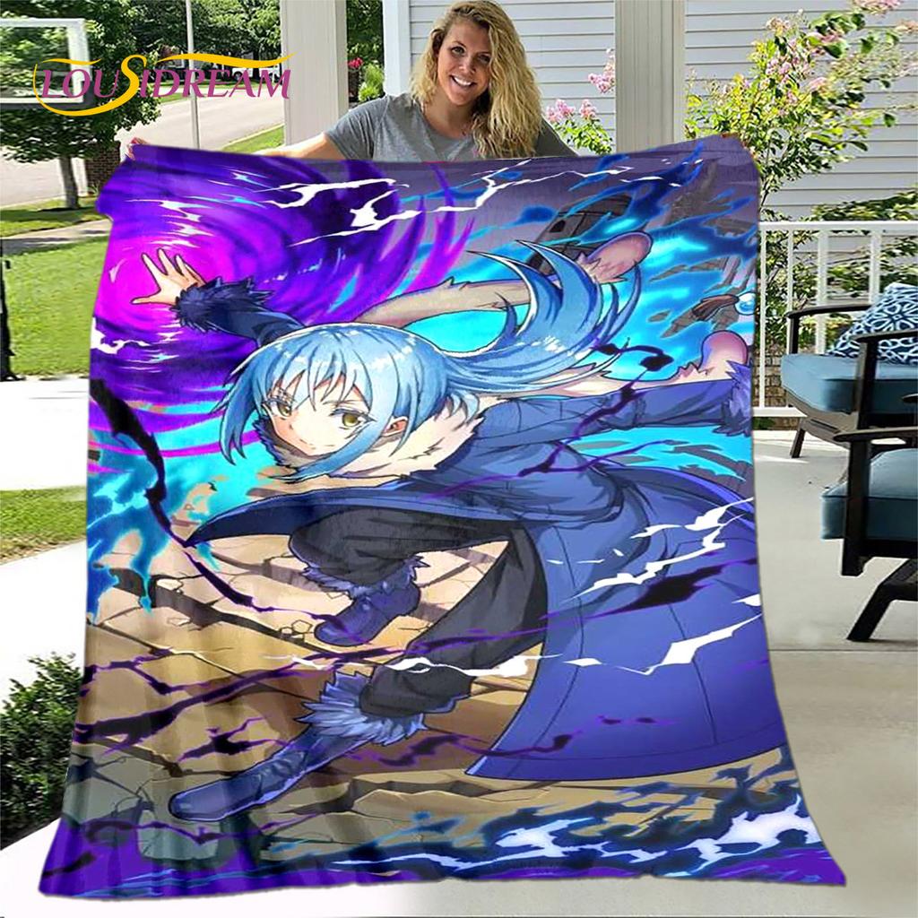I Got Reincarnated As A Slime Anime Soft Plush Blanket,Flannel Blanket Throw Blanket for Living Room Bedroom Sofa Picnic Cover