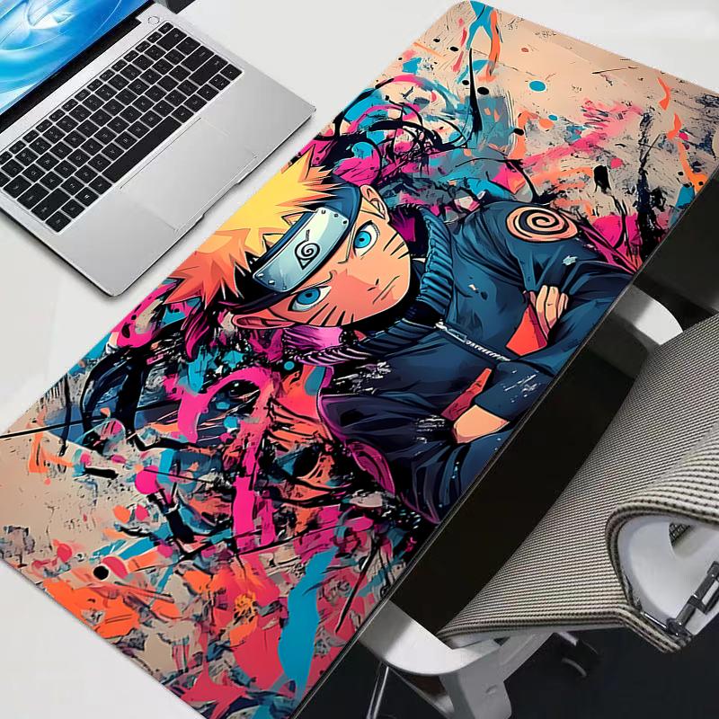 Anime Computer Mouse Pad Durable Naruto Gamer Mouse Pads Large Gaming Mousepad XXL Desk Mause Pad Keyboard Mouse Carpet