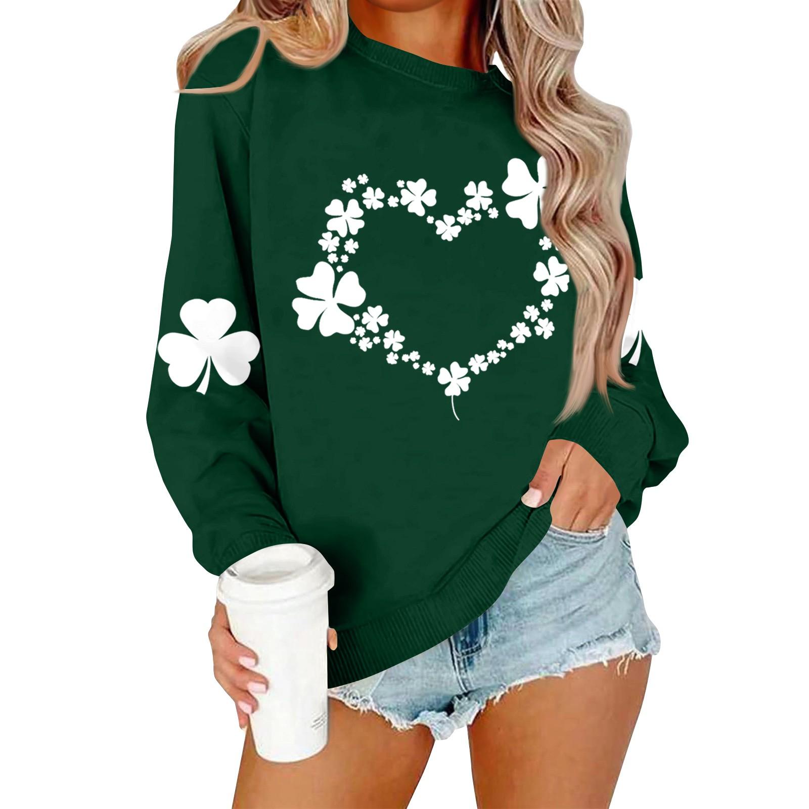 

Женские повседневные модные толстовки с длинным рукавом и круглым вырезом с принтом, пуловер, топ XXL белый