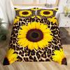 Leopard Print Duvet Cover Set Queen Cheetah Bedding Sets Geometric Comforter Cover African Safari Animal Quilt Cover Room Decor
