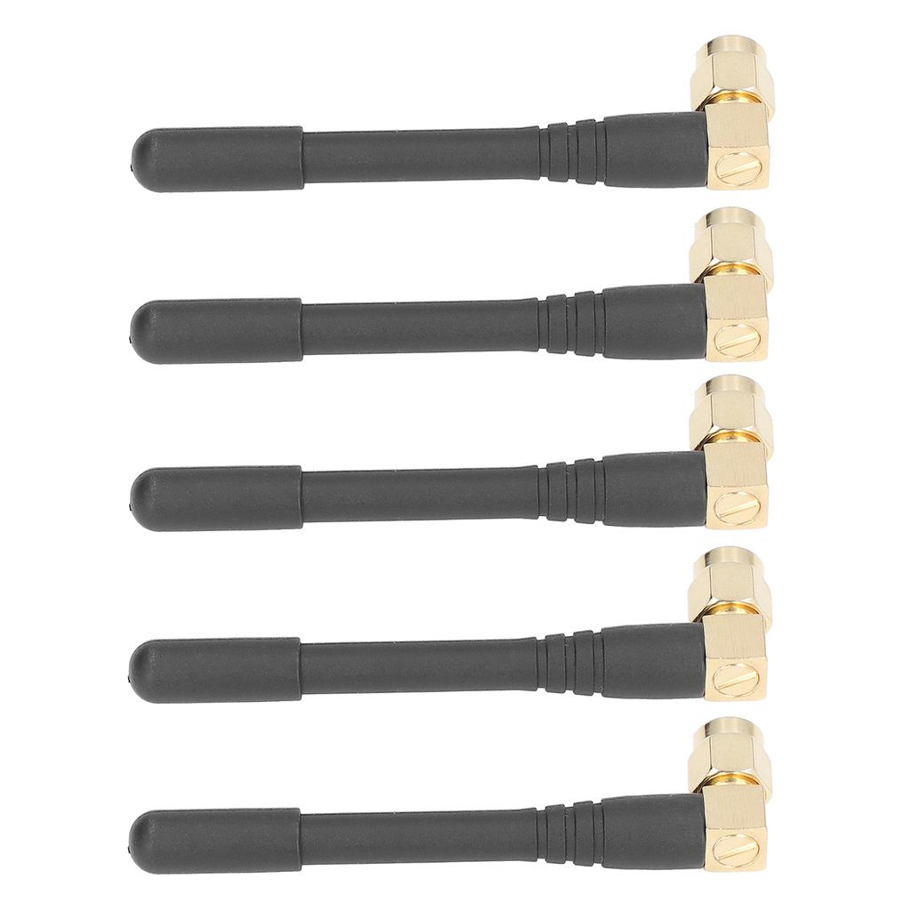 5PCS High Gain Antenna SMA Male Elbow Connector Omnidirectional Antenna for Wireless System
