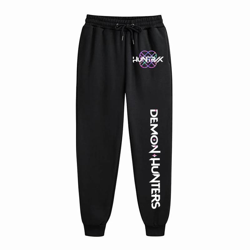 Children's Kpop Demon Hunter Pants Harajuku Streetwear Jogging Sports Pants for Boys and Girls Printed Running Pants Loose Sports Jogging Pants