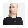Nike Slim FiT Cropped T shirT Black