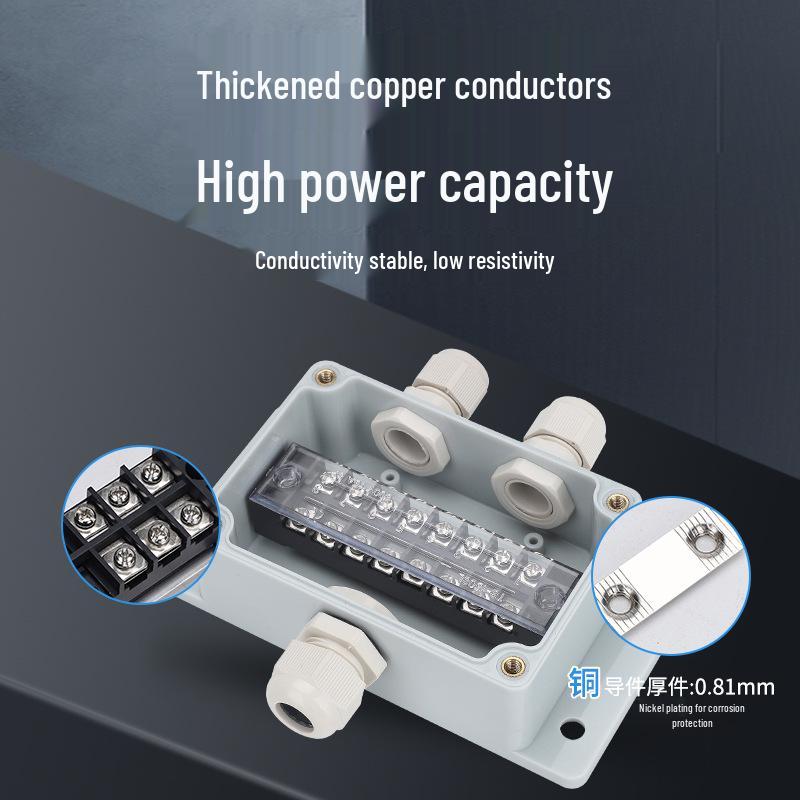Waterproof Outdoor Junction Box with Cable Terminals