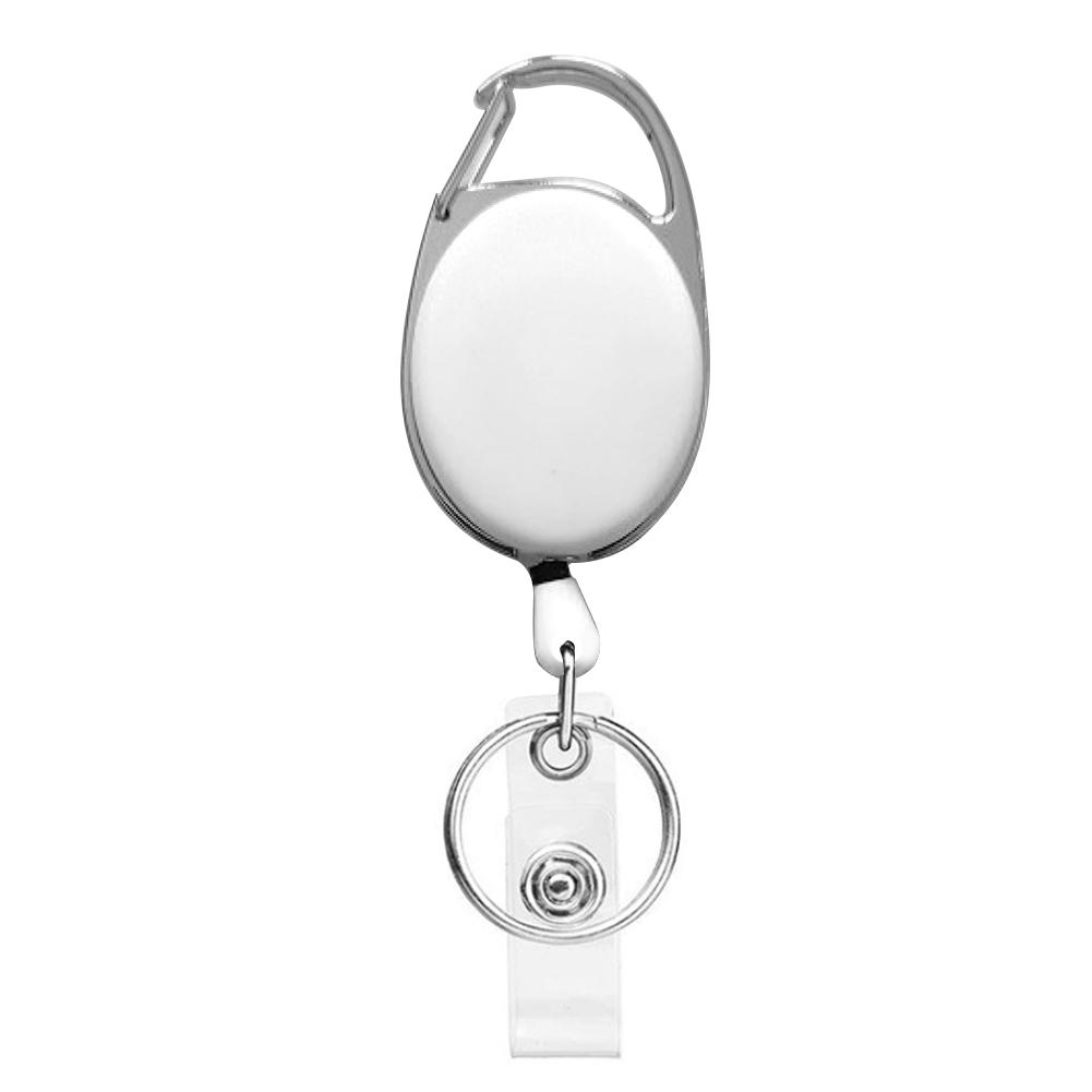 

Овальный наружный легко вытягиваемый трос с пряжкой, эластичный трос, выдвижной брелок, прочный, не теряющийся, телескопическая пряжка, брелок белый