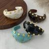 Irregular Resin Cuff Bracelet Marbling Chunky Bangle Vintage Wide Cuff Bracelet  Gifts