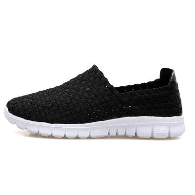 Light Comfortable Men Casual Shoes Woven Handmade Men Shoes Breathable Male Flats Fashion Slip On for Men Size 39-44