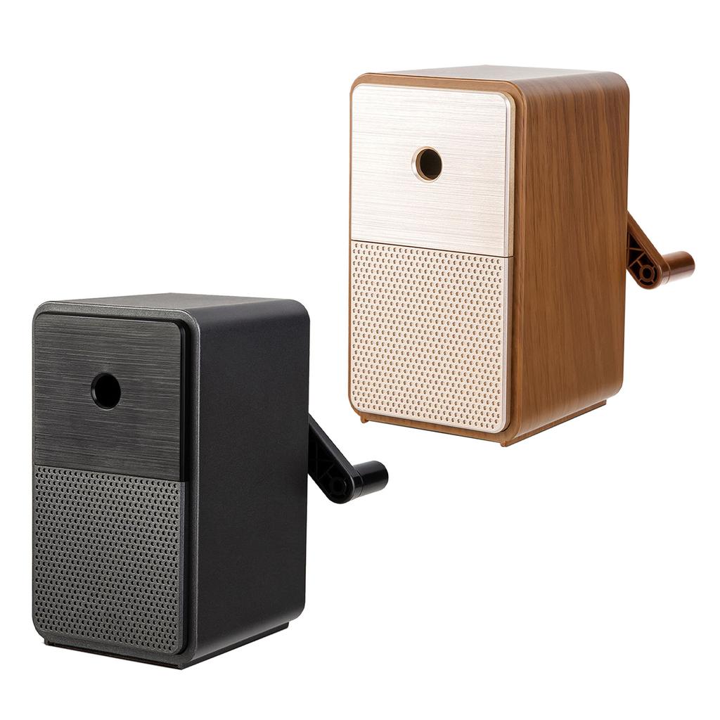 Temperówka z korbką ręczną, 5 regulowanych poziomów, duża pojemność, pojemnik na wióry, ostry ołówek artystyczny