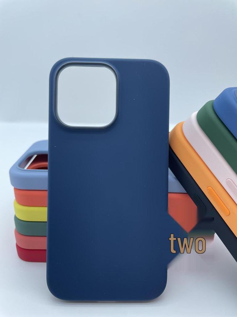 Apple 13 Pro Max Liquid Silicone Case with Pop-up Window & Full Coverage