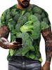 The Interesting Cabbage and Lettuce Pattern Summer 3D Printed Large-sized Men's T-shirt Is Suitable for Daily Wear