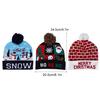 Christmas Knitted Soft Warm Winter Hat Light Hat for Children Adults Festivals Holiday Party