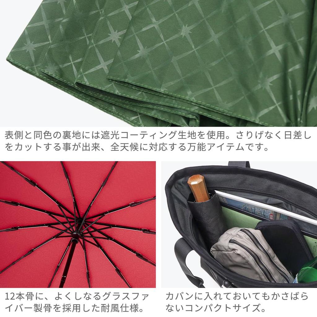 Mabu Folding Sun Rain 12 Navy Rain UV Light Sun Japanese For Men and Women Parasol, Umbrella, Umbrella, Unisex, 55cm, Ribs, "Edo" Design, Blue,
