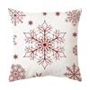 Christmas home decoration pillow cover Merry Christmas Snowman Christmas tree plaid printed cushion cover Sofa room decoration