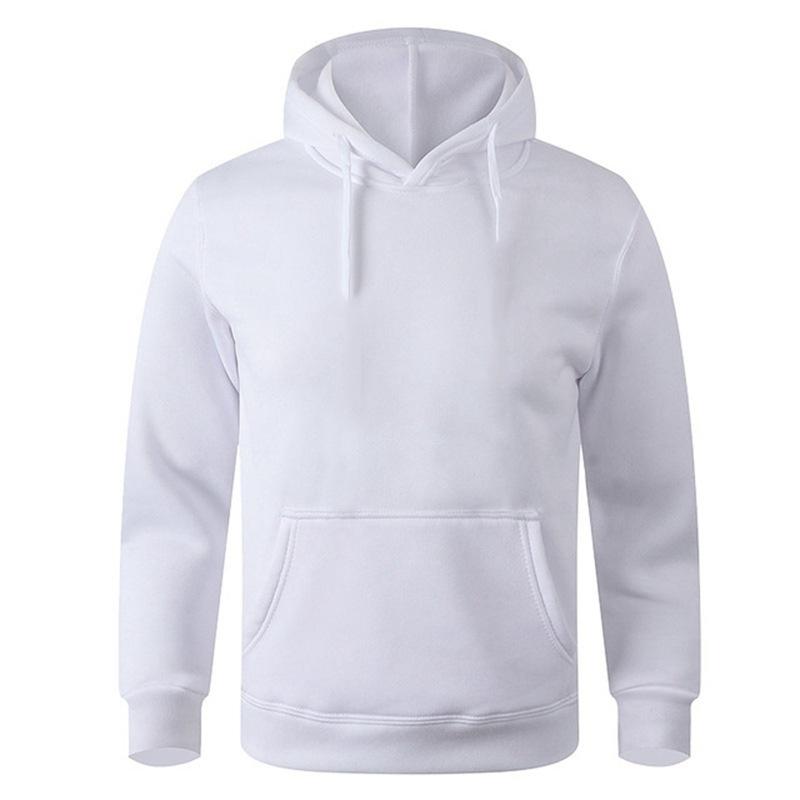 Herren- und Damen-Warmer Pullover Lässig Einfarbig Streetwear Pullover Sport Fitness Taschen-Hoodies Mehrfarbig
