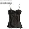 Spaghetti Strap Sling Top Polka Dot Sleeveless Tanks New Ruched Vest  Women